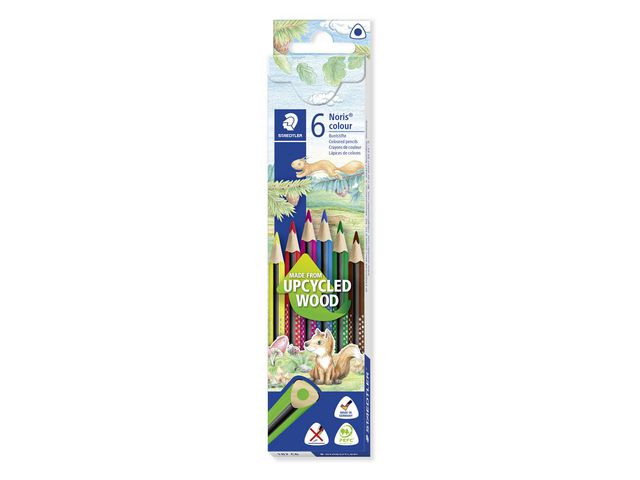 BildeSTAEDTLER Fargeblyanter Noris Upcycled Wood trekant ass (6)