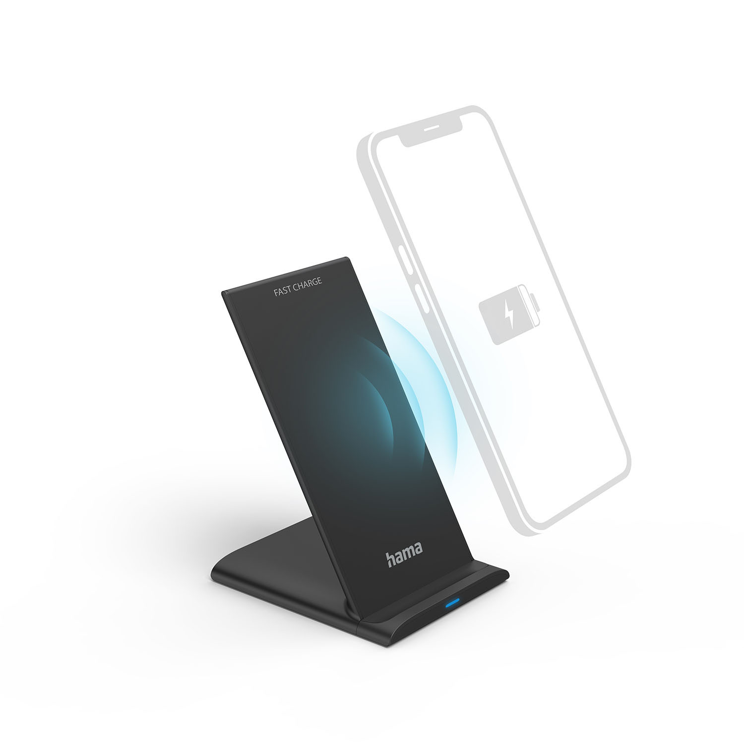 HAMA Wireless Qi Charging Pad 10W Black