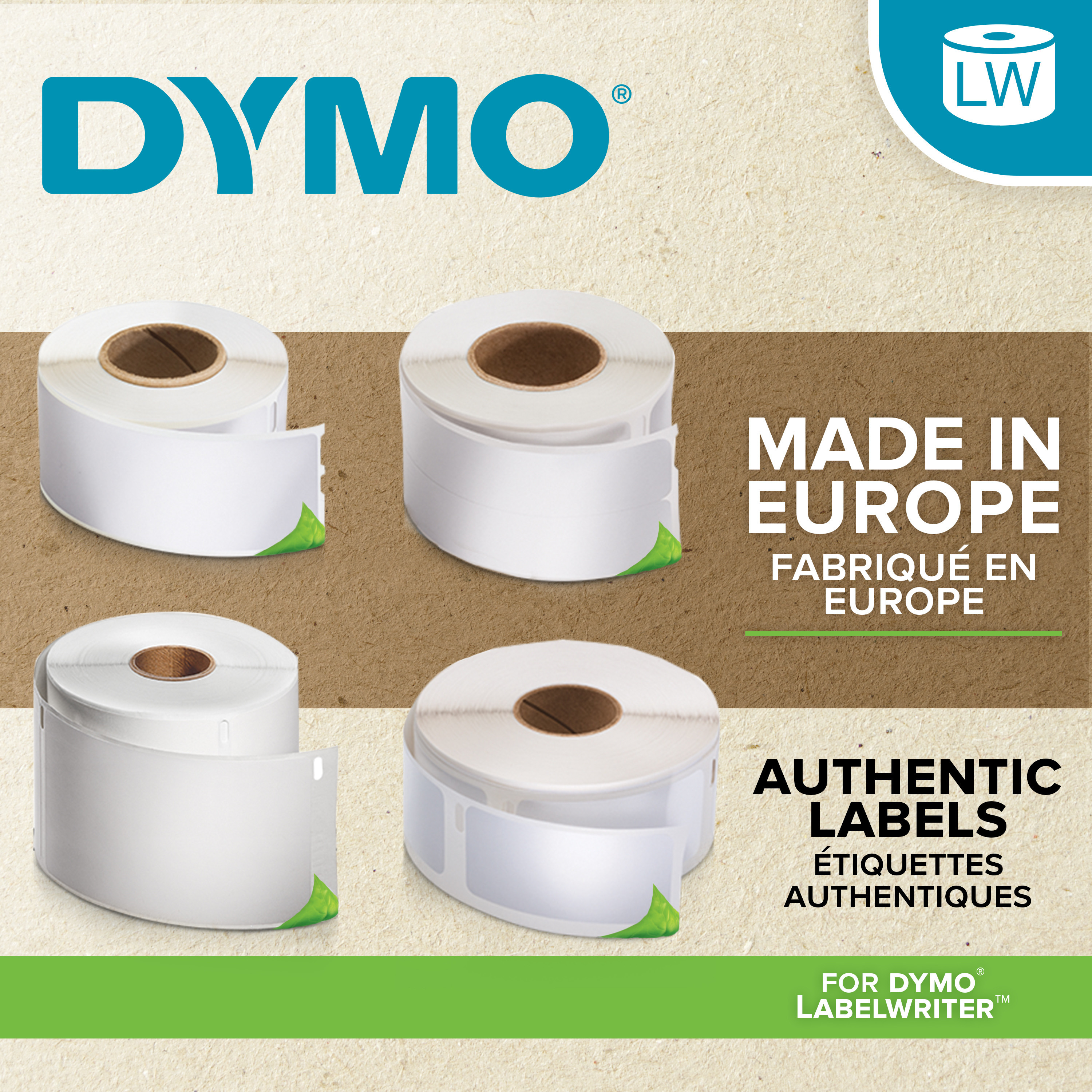 Etikett Dymo Adresse 28X89Mm (130 stk)