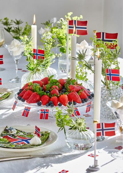 Serviett 17.Maiflagg 3L 33X33Cm (20 stk)