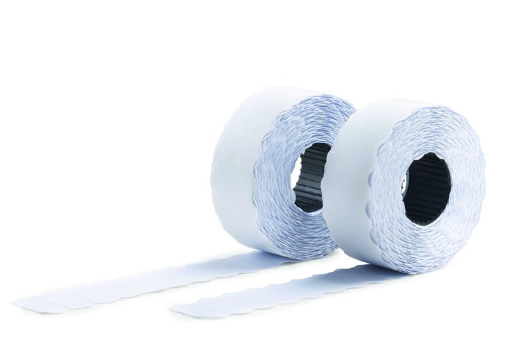 Etiketter til prismerker 26x12 G2 hvit 10 ruller