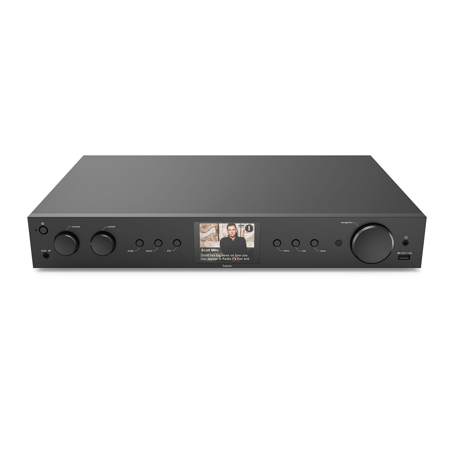 HAMA Radio DAB+ Intern. FM BT DIT2105 Svart