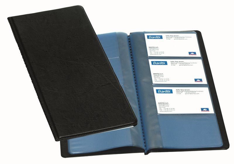 BildeBantex visitkortsmappe, svart