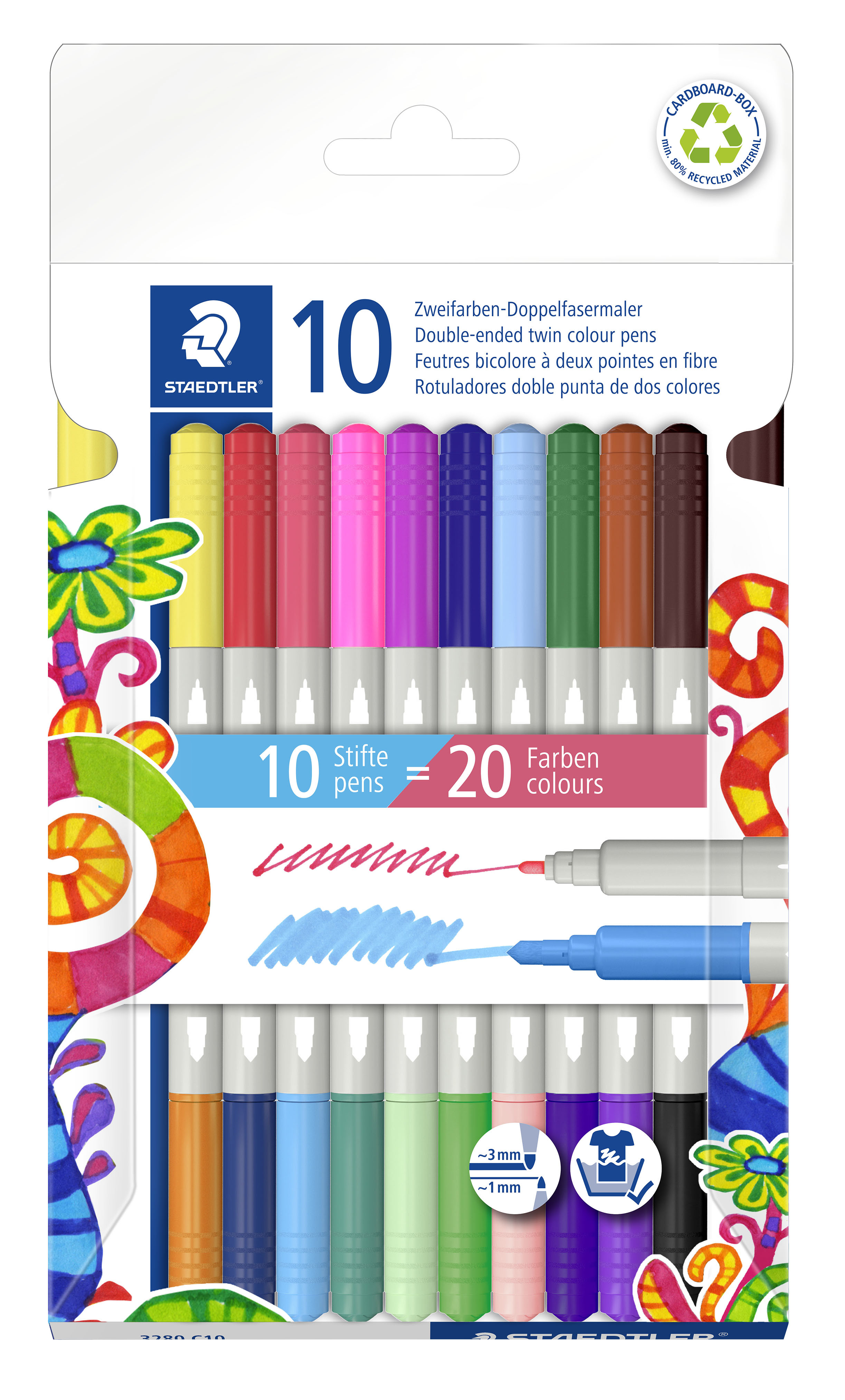 BildeFiberpen Duo Twin tusser ass (10)