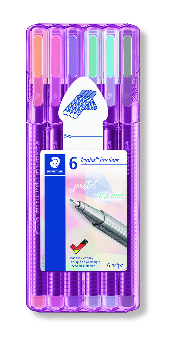 BildeFineliner Triplus 0,3mm Pastel Line ass (6)