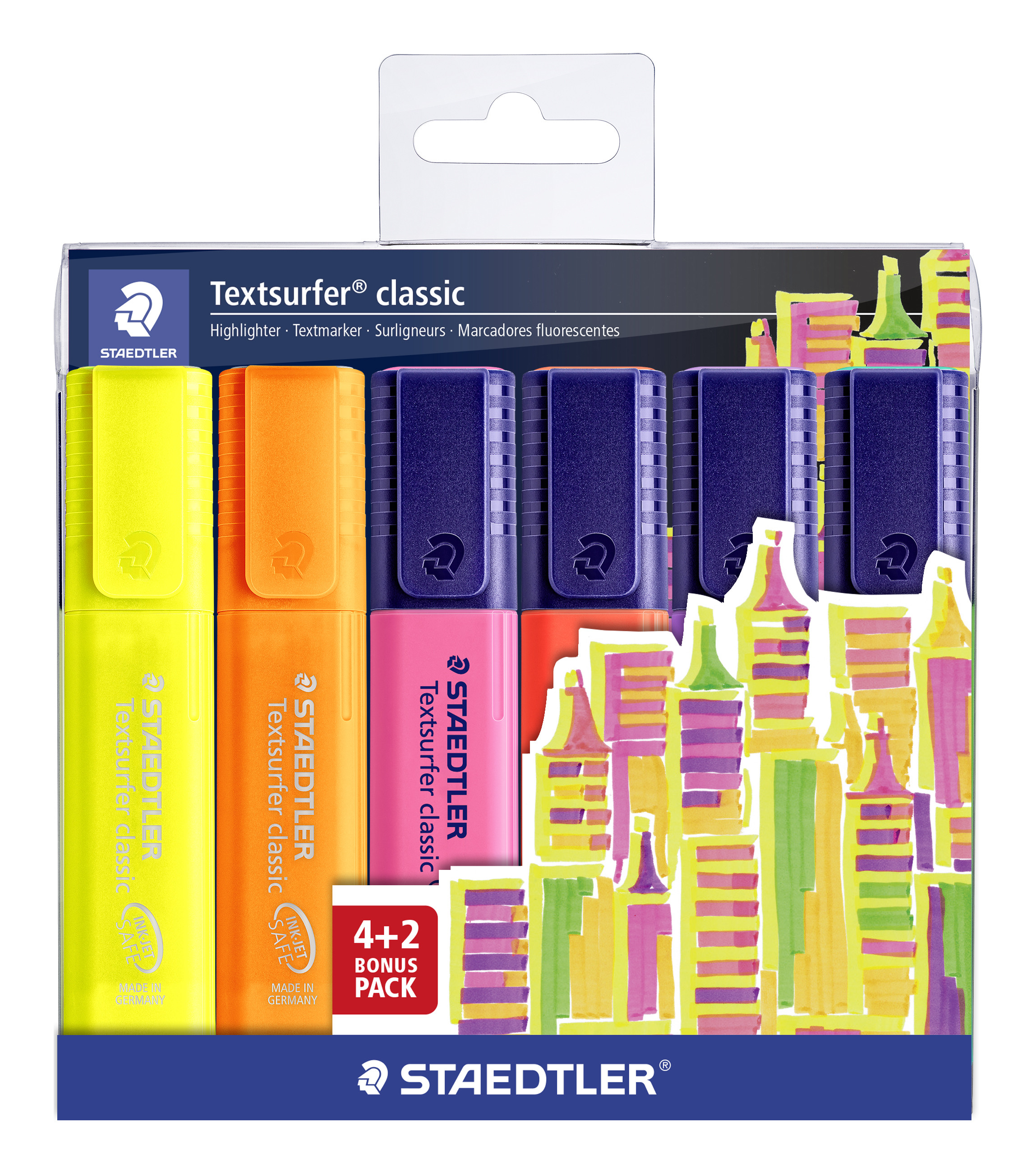 BildeSTAEDTLER Overstrykningspenn Textsurfer assortert (4+2)