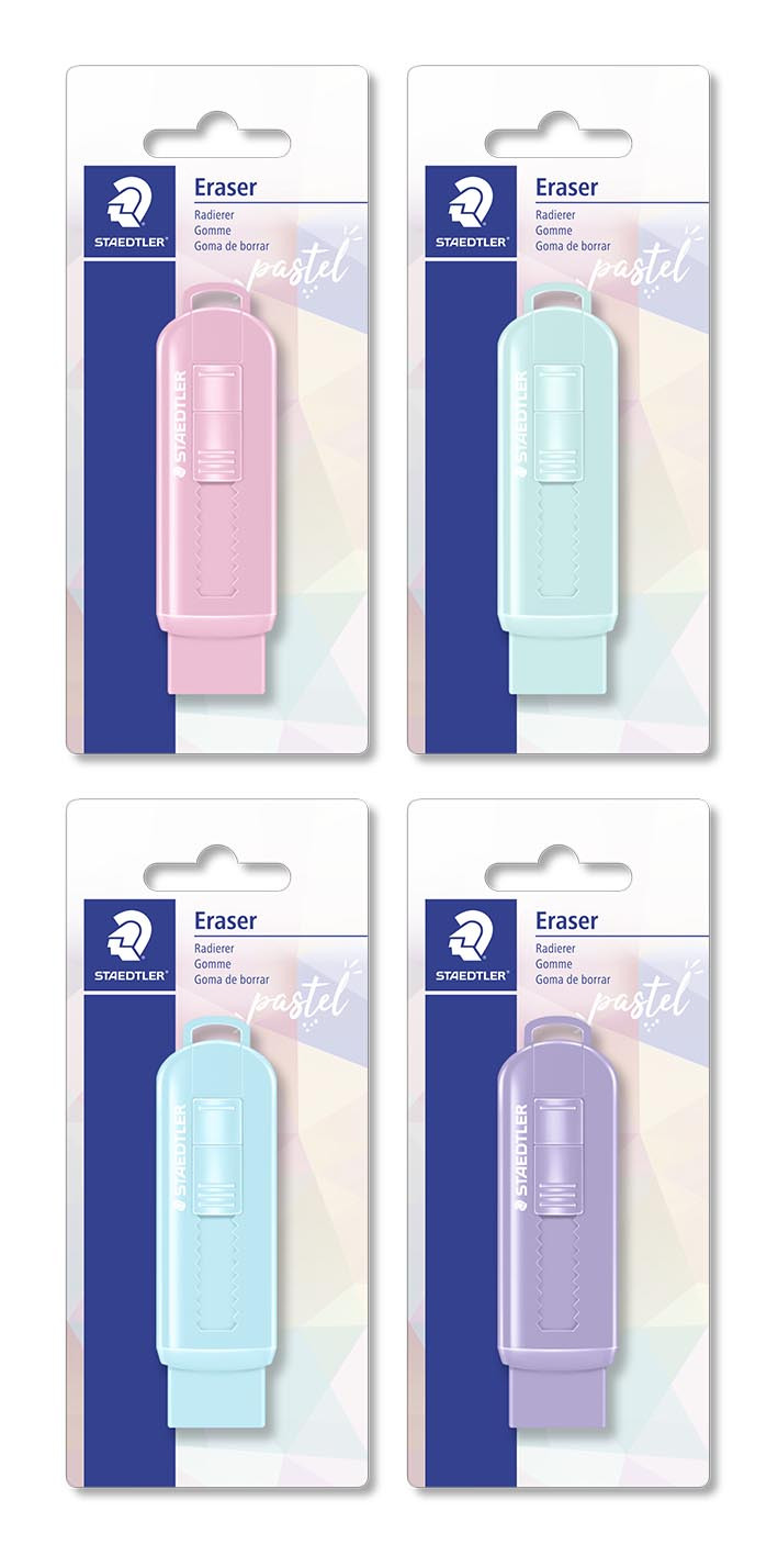 Eraser PVC-free w/sliding sleeve Pastel Line