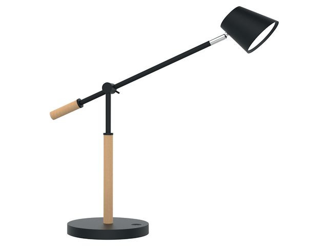 BildeUnilux Vicky LED lampe, svart/tre