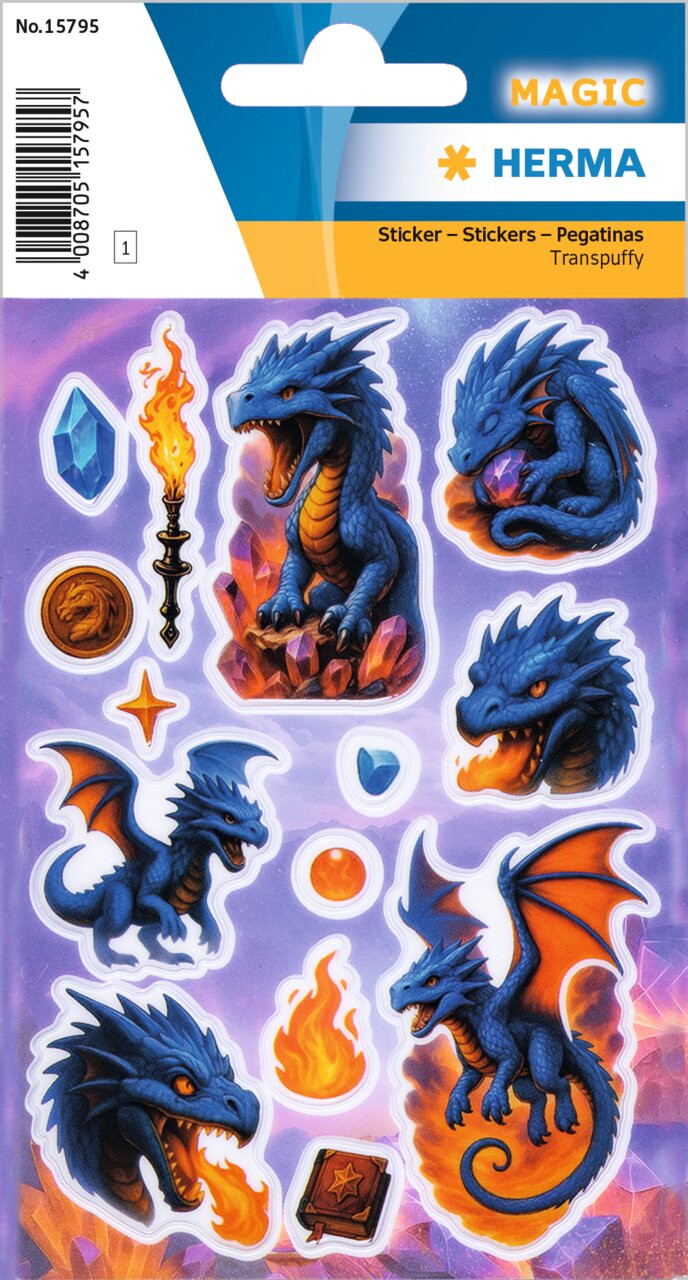 BildeHerma stickers Magic dragon (1)