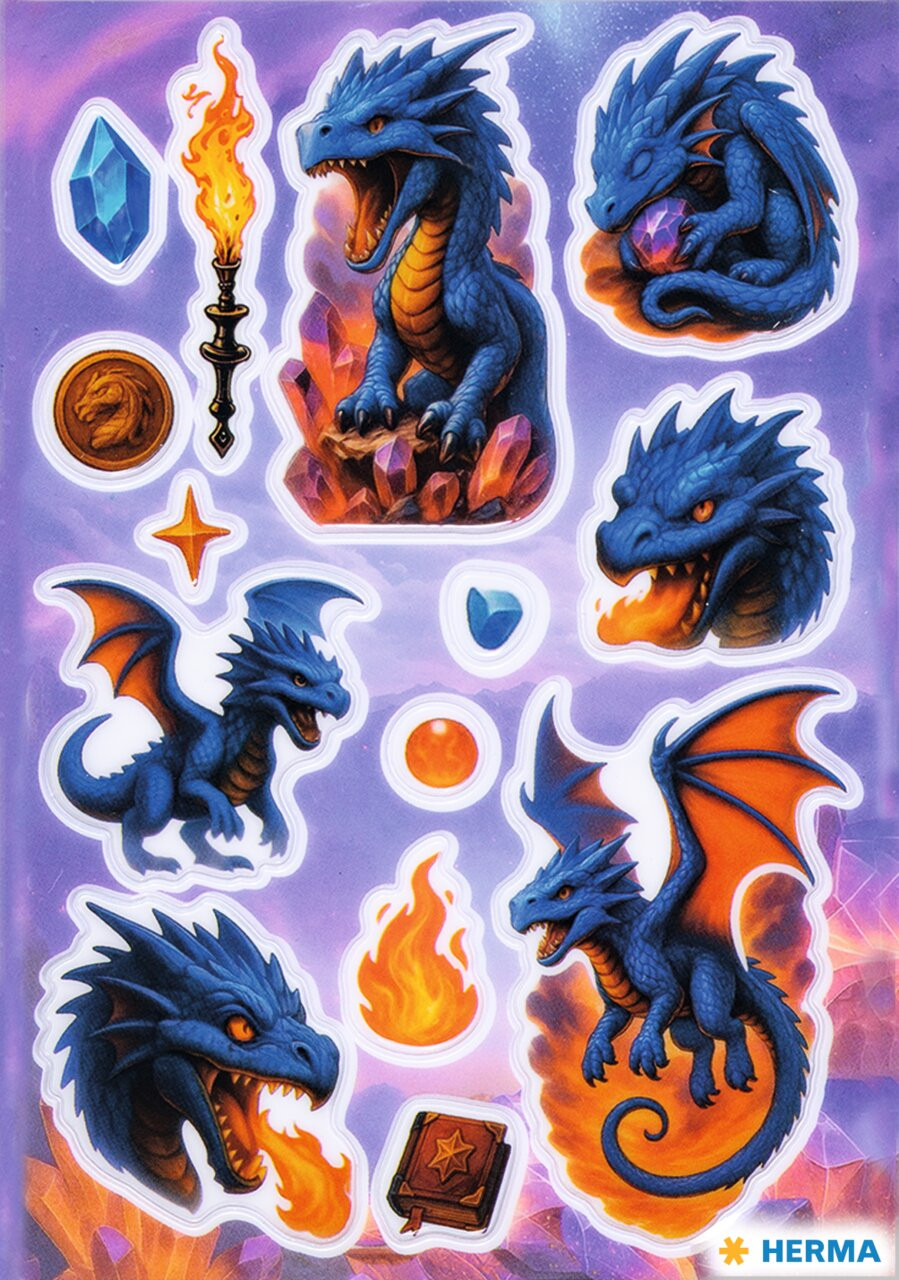 Herma stickers Magic dragon (1)