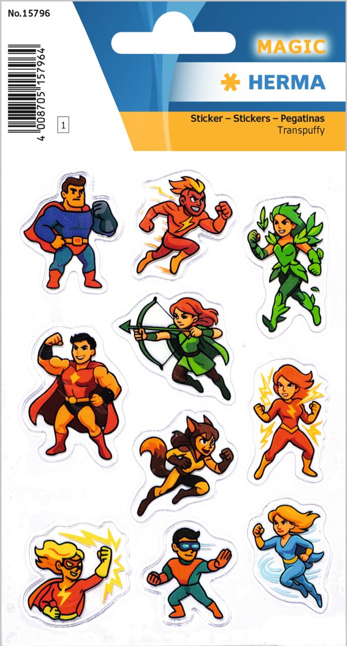 BildeHerma stickers Magic super heroes (1)