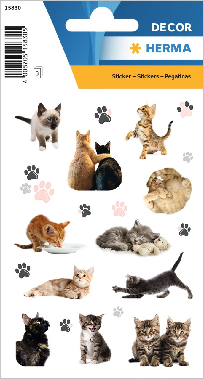 BildeHerma stickers Decor happy kittens (3)