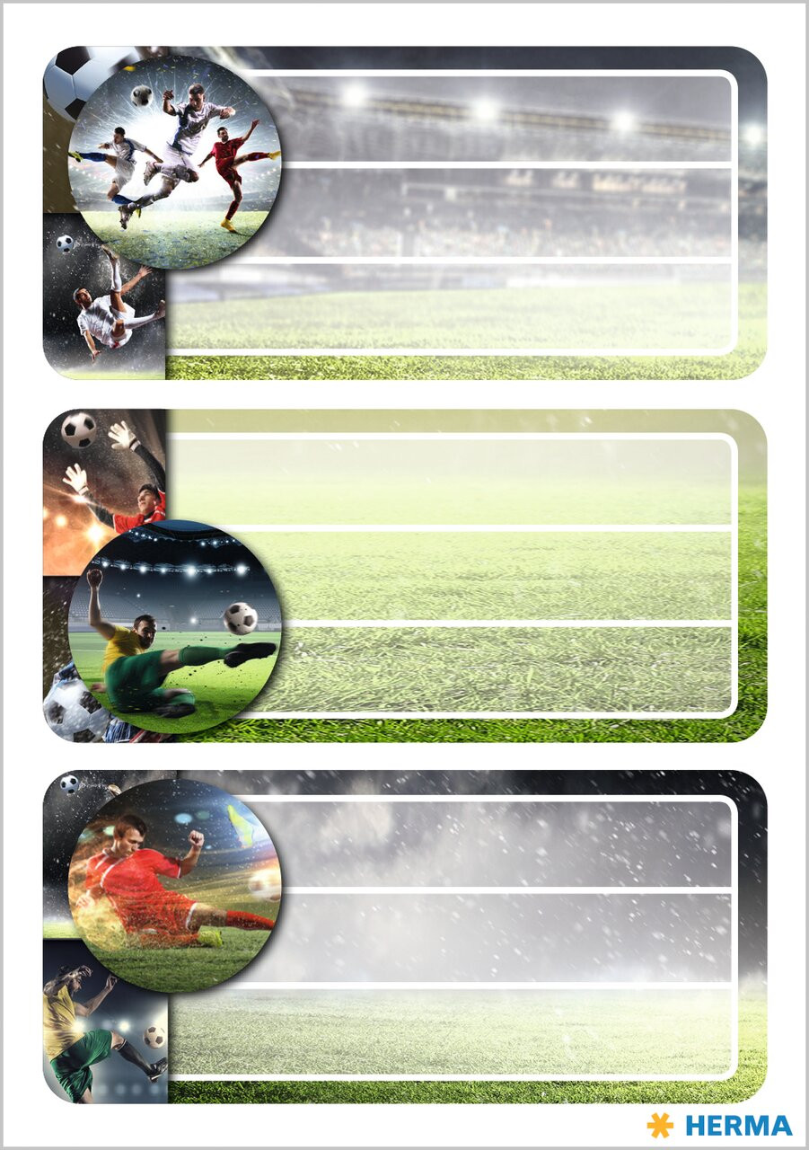 Herma stickiers Vario book label soccer (3)