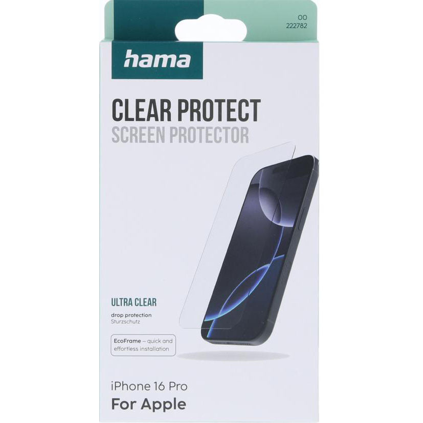 HAMA Clear Protect Screen Protector iPhone 16 Pro