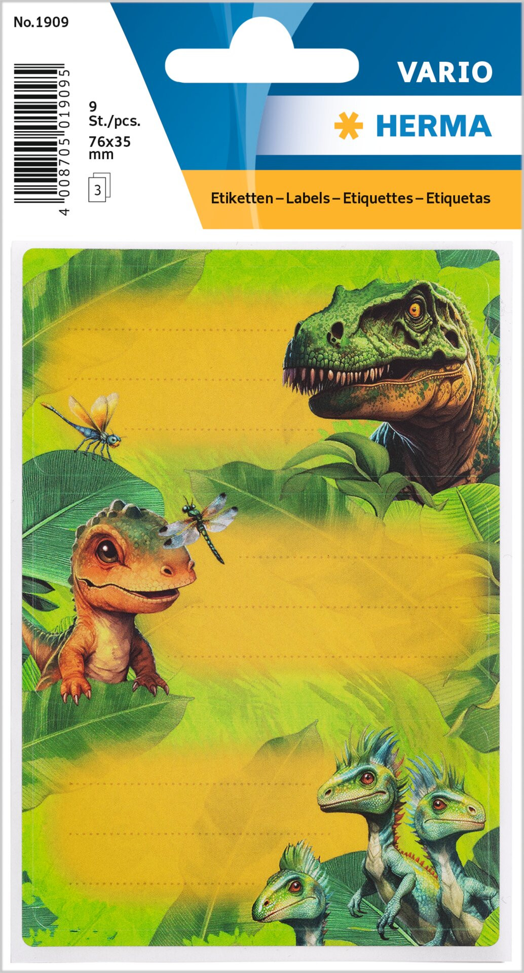 BildeHerma stickiers Vario book label dino world (3)