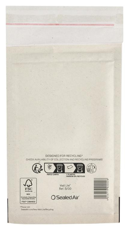 BildeBoblekonvolutt Mail Lite B/00 12X21Cm (200 stk)