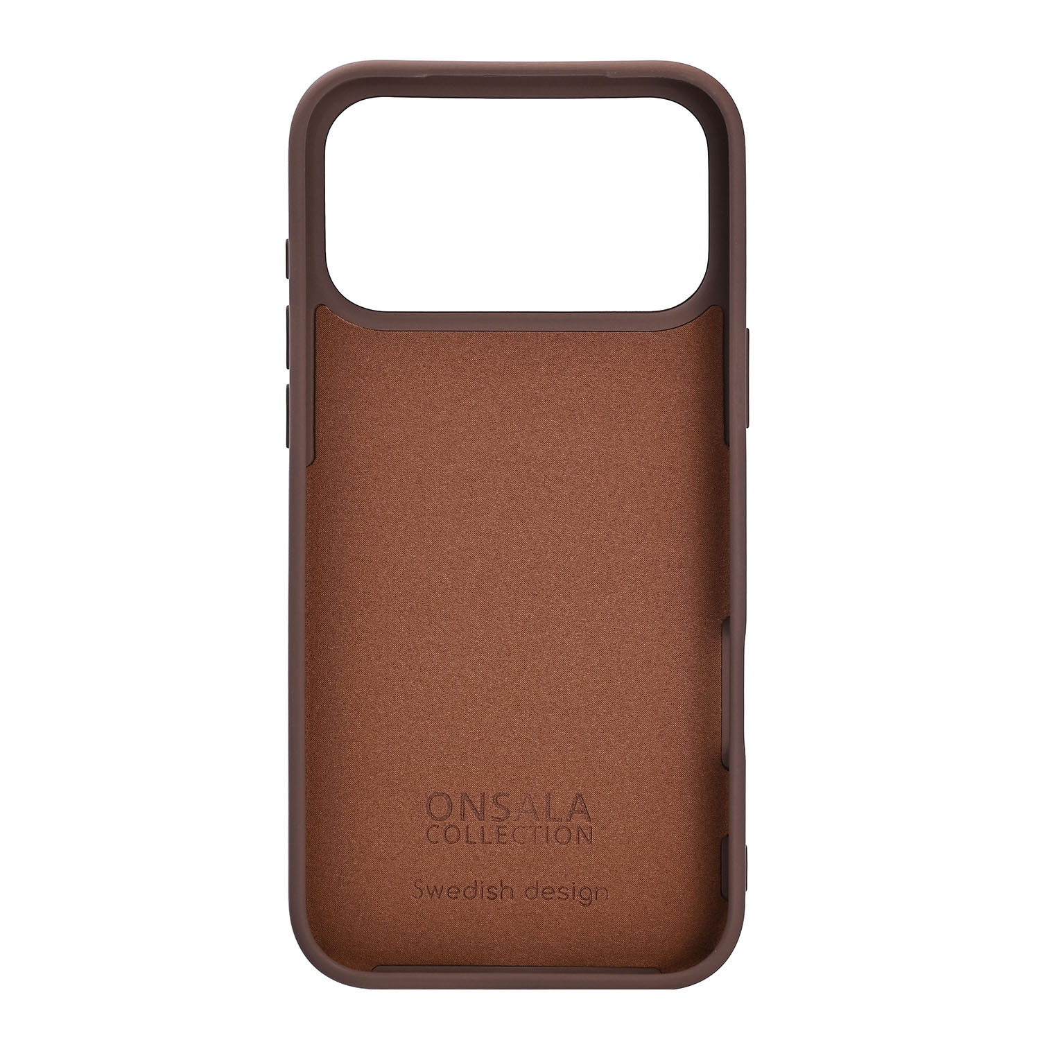 ONSALA Back Sil Touch Recycled MagSerie iPhone 17 Pro Max Chocolate