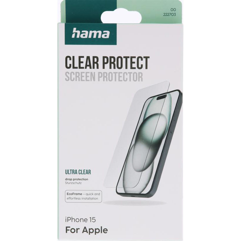 HAMA Clear Protect Screen Protector iPhone 15