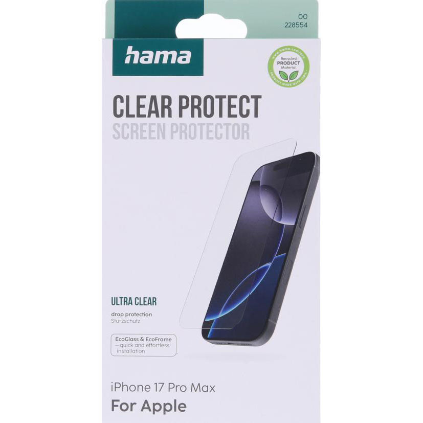 HAMA Clear Protect Screen Protector iPhone 17 Pro Max