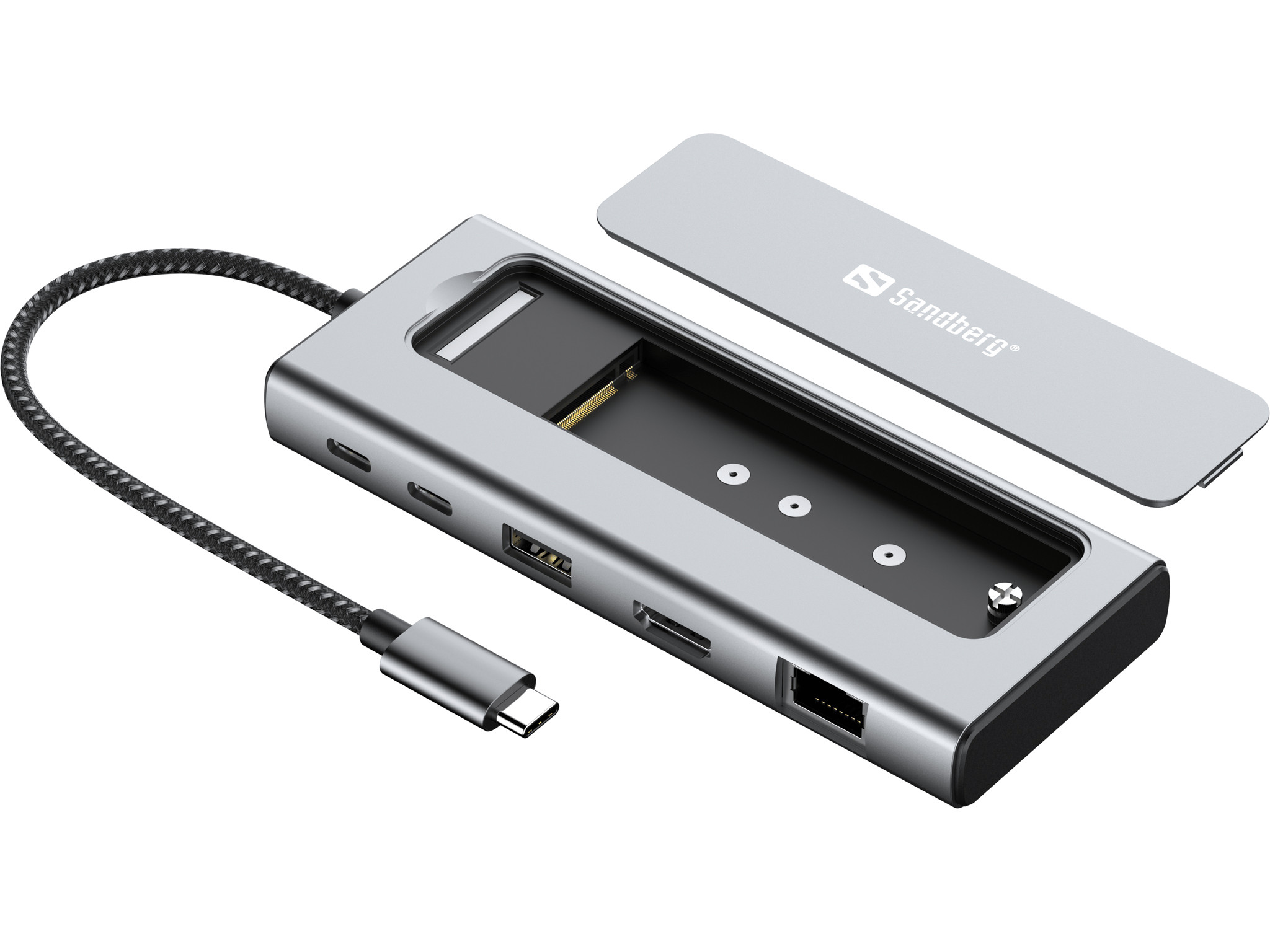 BildeSandberg USB-C 6in1 Travel Dock SSD Case