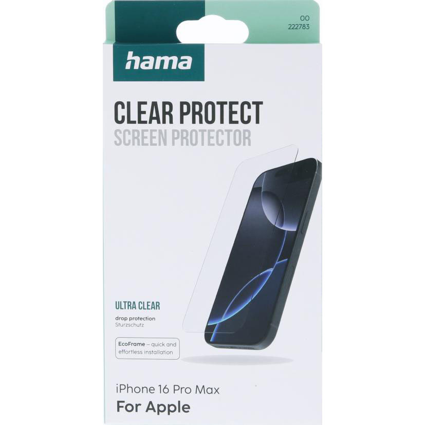 HAMA Clear Protect Screen Protector iPhone 16 Pro Max