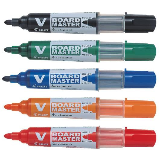 BildeWhiteboardpenn Pilot V-Board M Rund (5 stk)