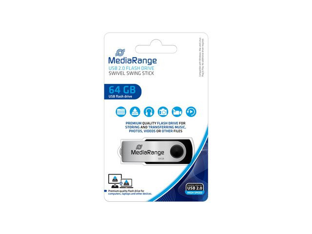 Minne Mediarange Usb 2.0 64Gb
