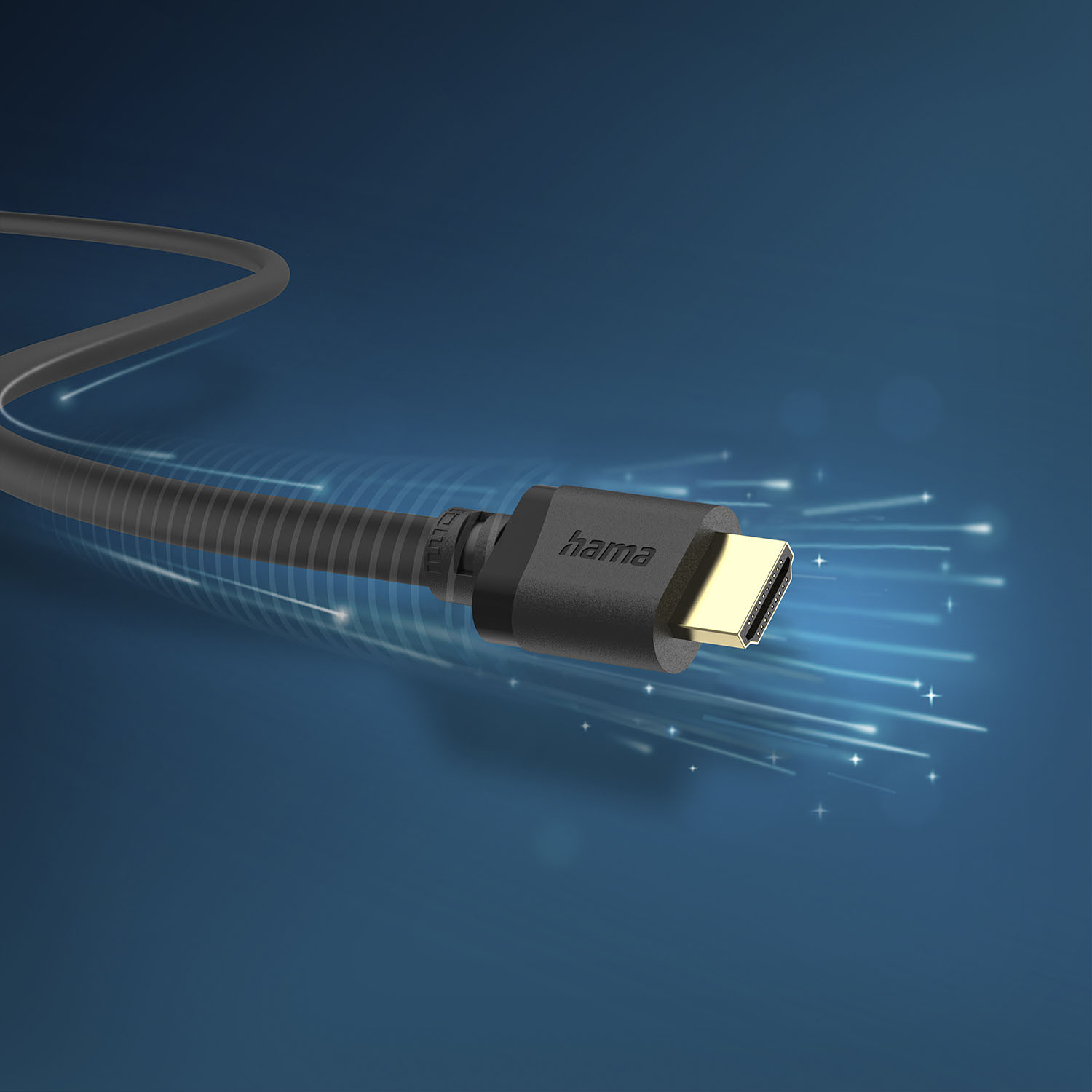HAMA Cable HDMI Ultra High Speed 8K 48Gbit/s 1.0m Gold