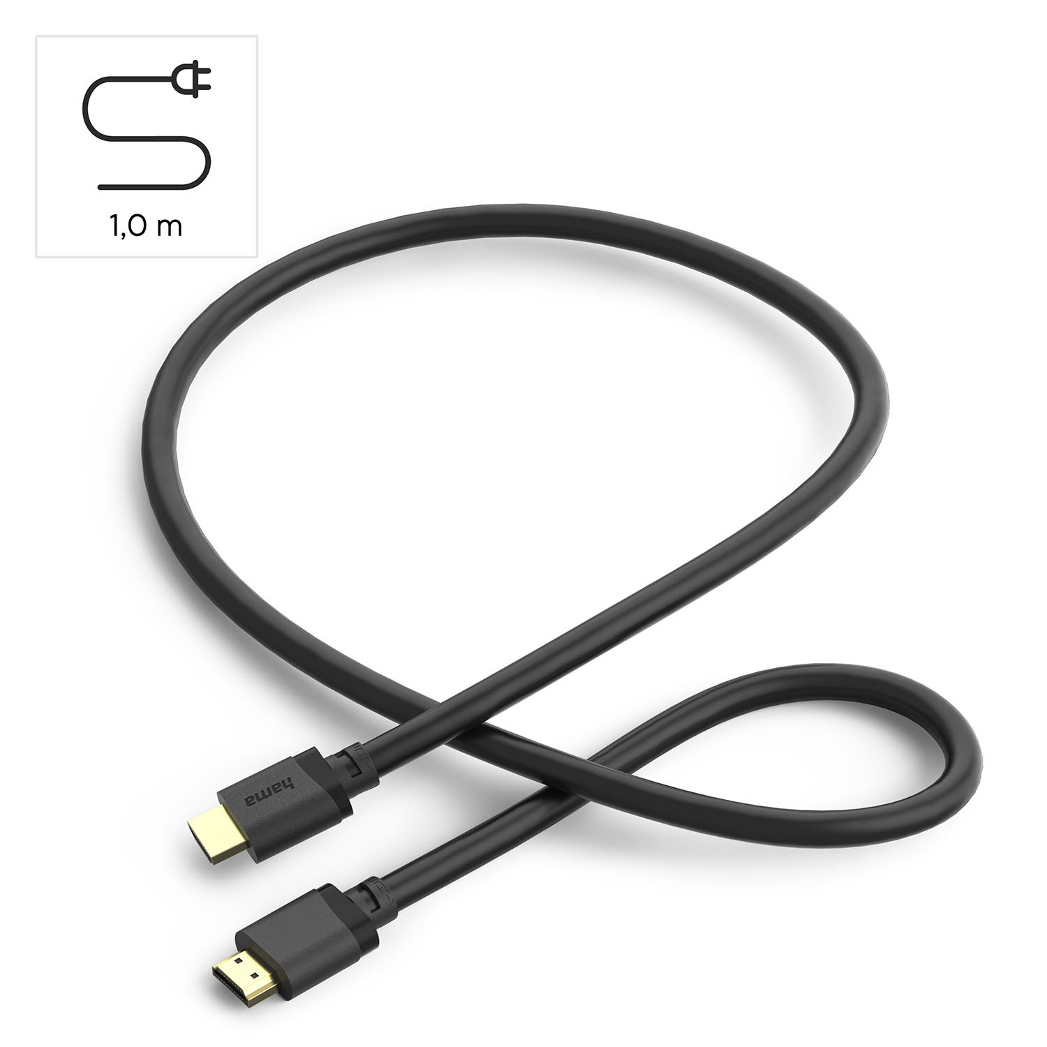 HAMA Cable HDMI Ultra High Speed 8K 48Gbit/s 1.0m Gold