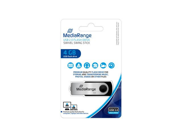 Minne Mediarange Usb 2.0 4Gb