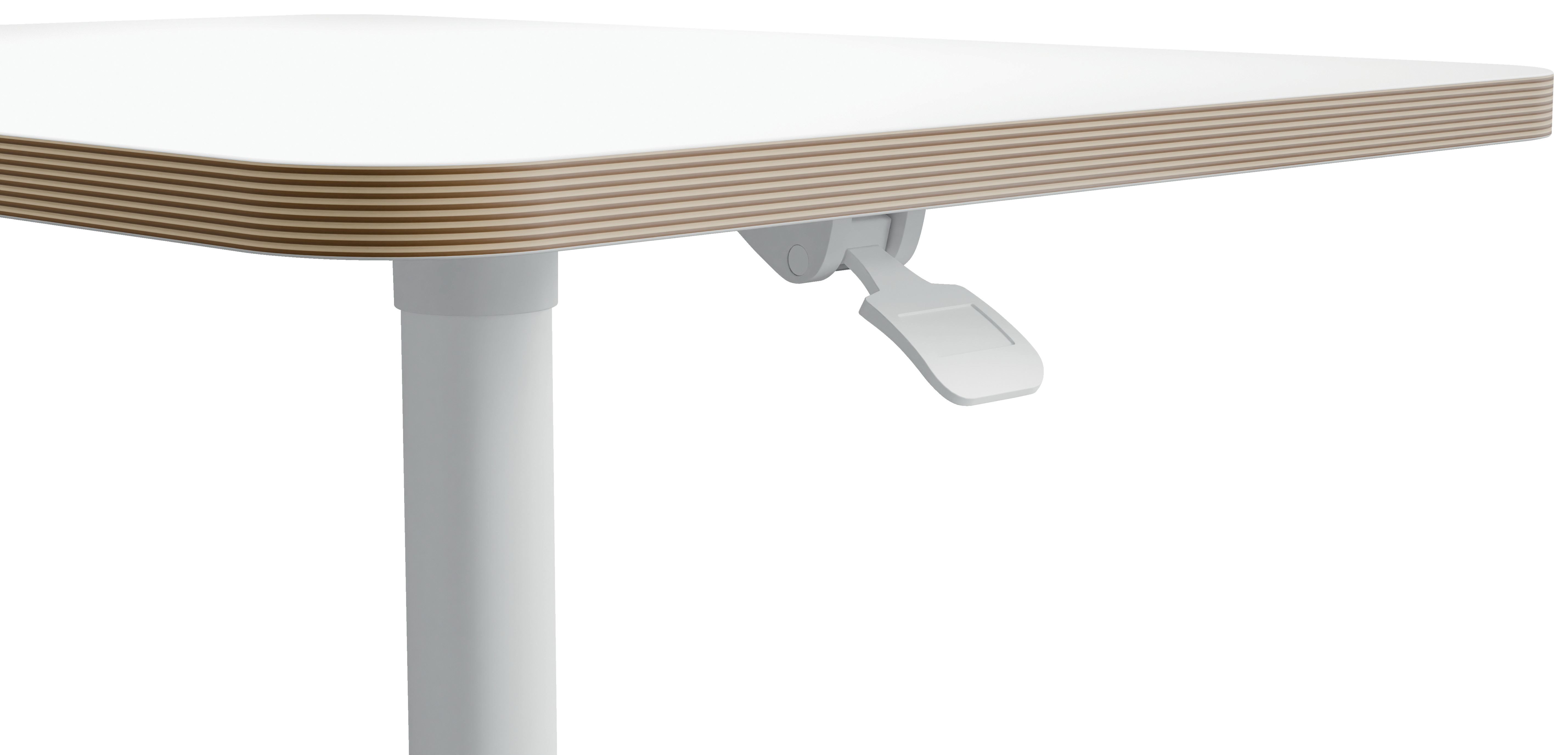 Skrivebord Leitz Hev/Senk Hvit