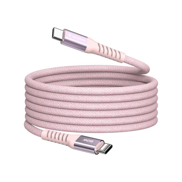 BildeVERBATIM Sync N Charge USB C-USB C 60W Magnetic 1.2m Pink