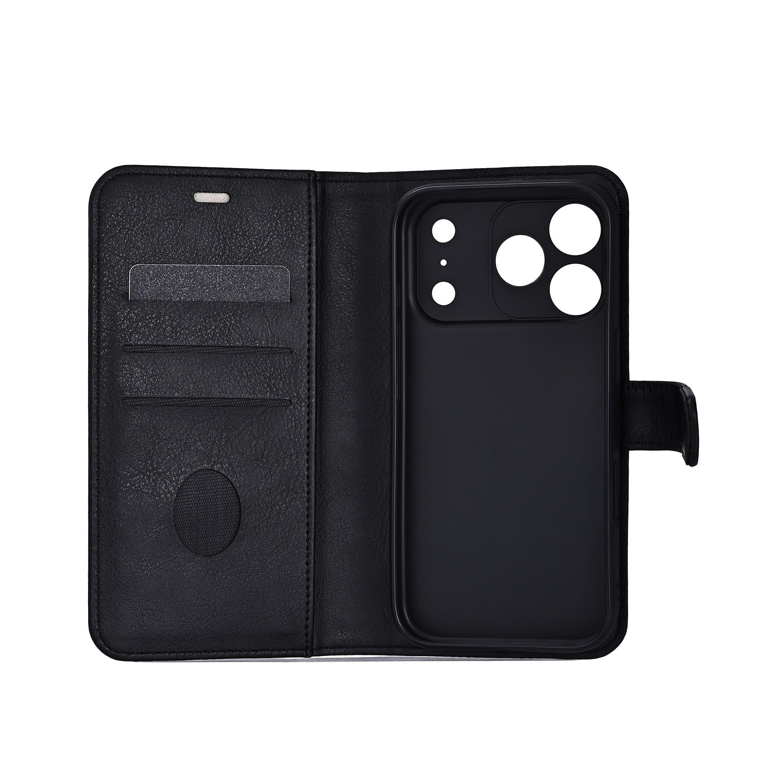 RADICOVER Flipcov Anti Radiation RFID 3 card MagS iPhone 17 Pro Max Black PU