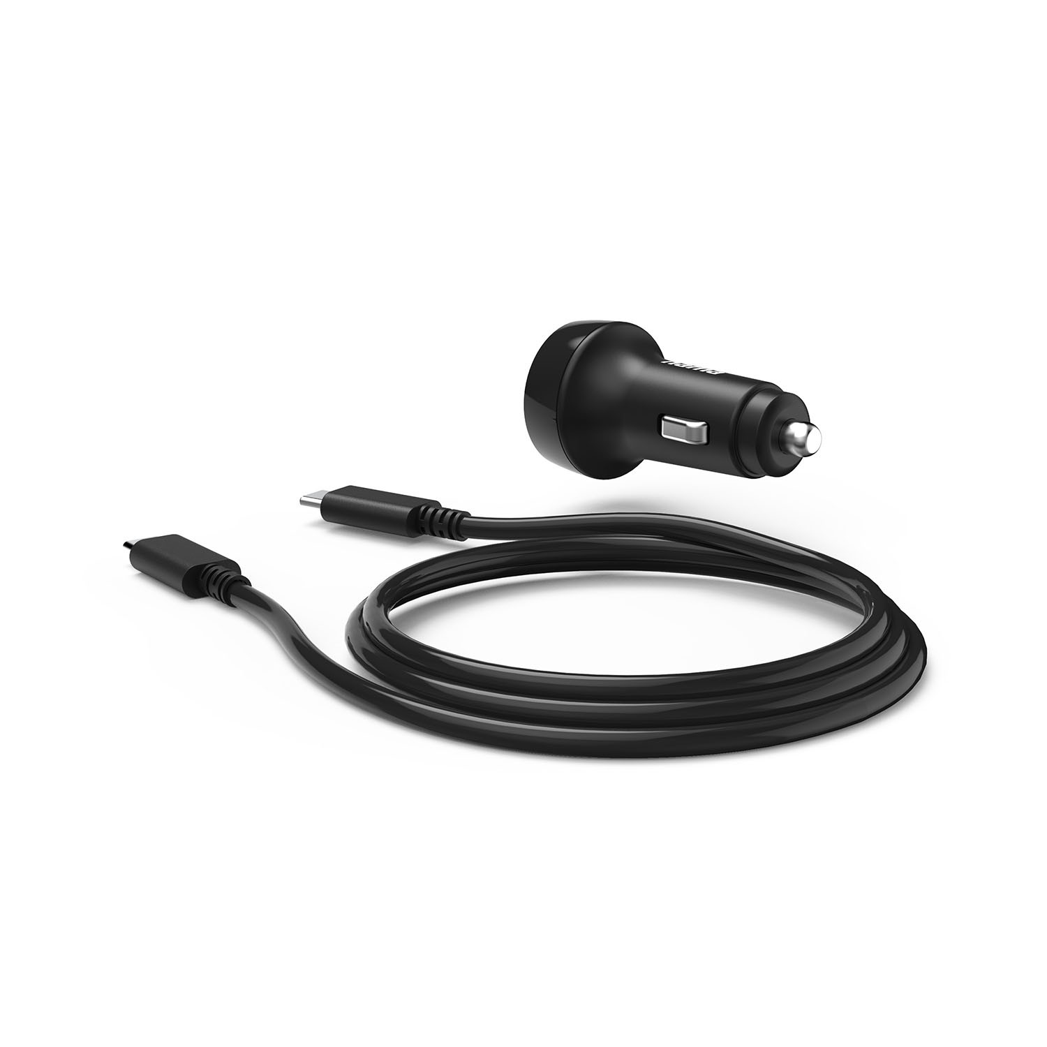 HAMA Car Charger 12-24V w. C to C cable PD 25W 1xUSB-C  Cable 1m Black