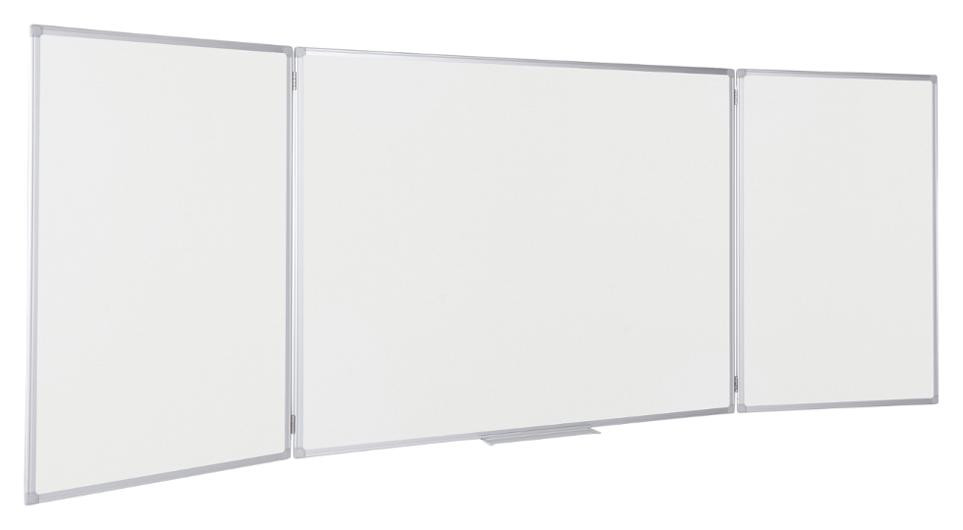 Whiteboard Bi-Office Trio 90X120 Emaljer