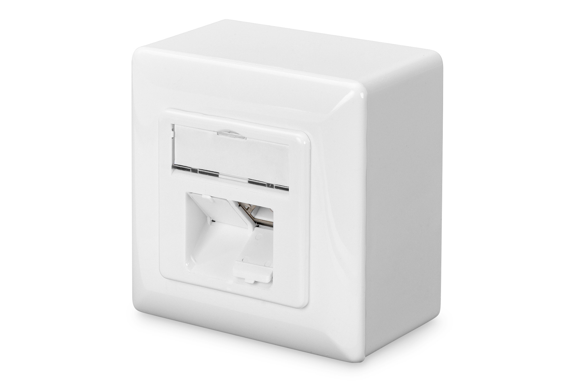 BildeDIGITUS CAT 6, Class E, wall outlet, shielded, surface mount