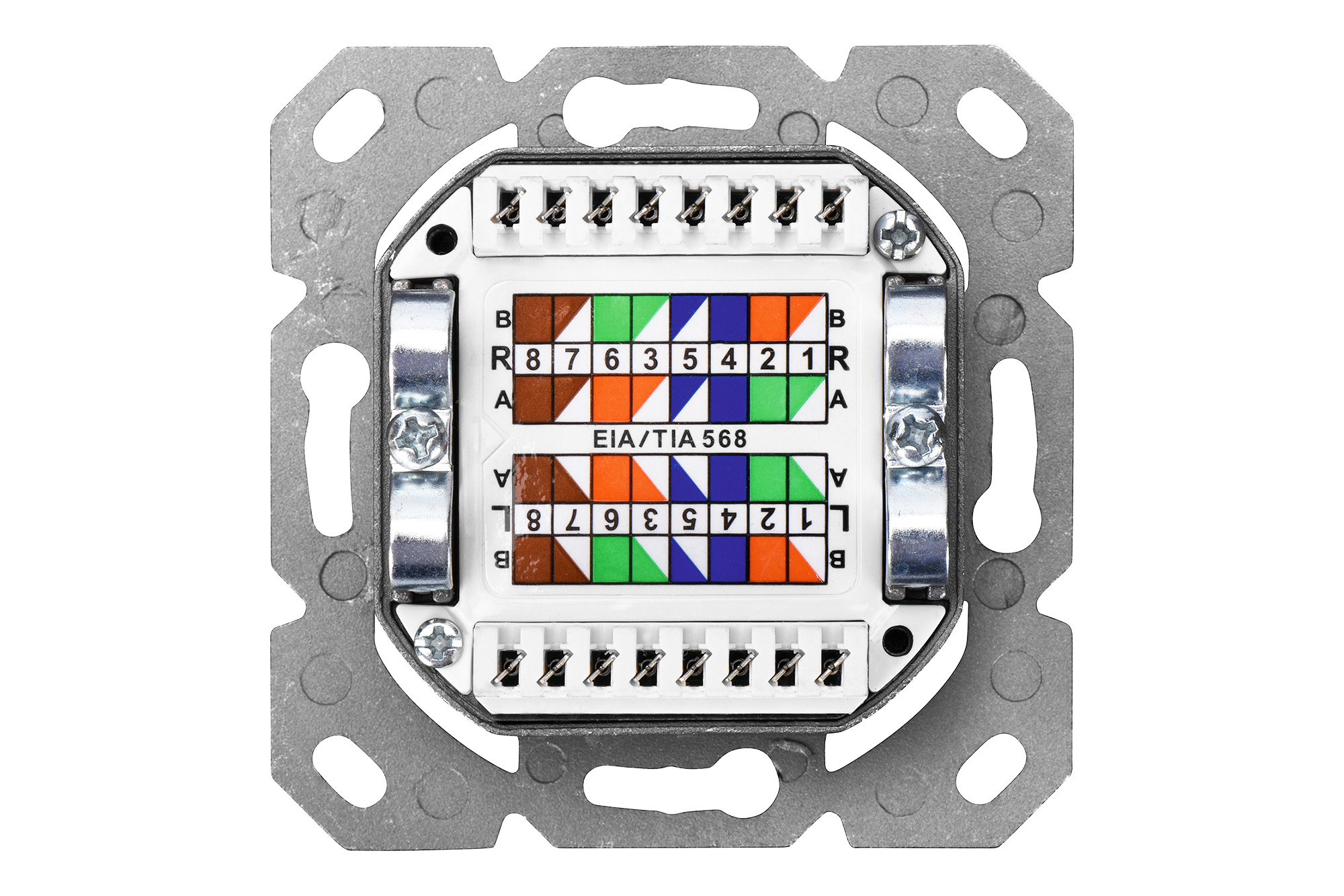 DIGITUS CAT 6, Class E, wall outlet, shielded, surface mount