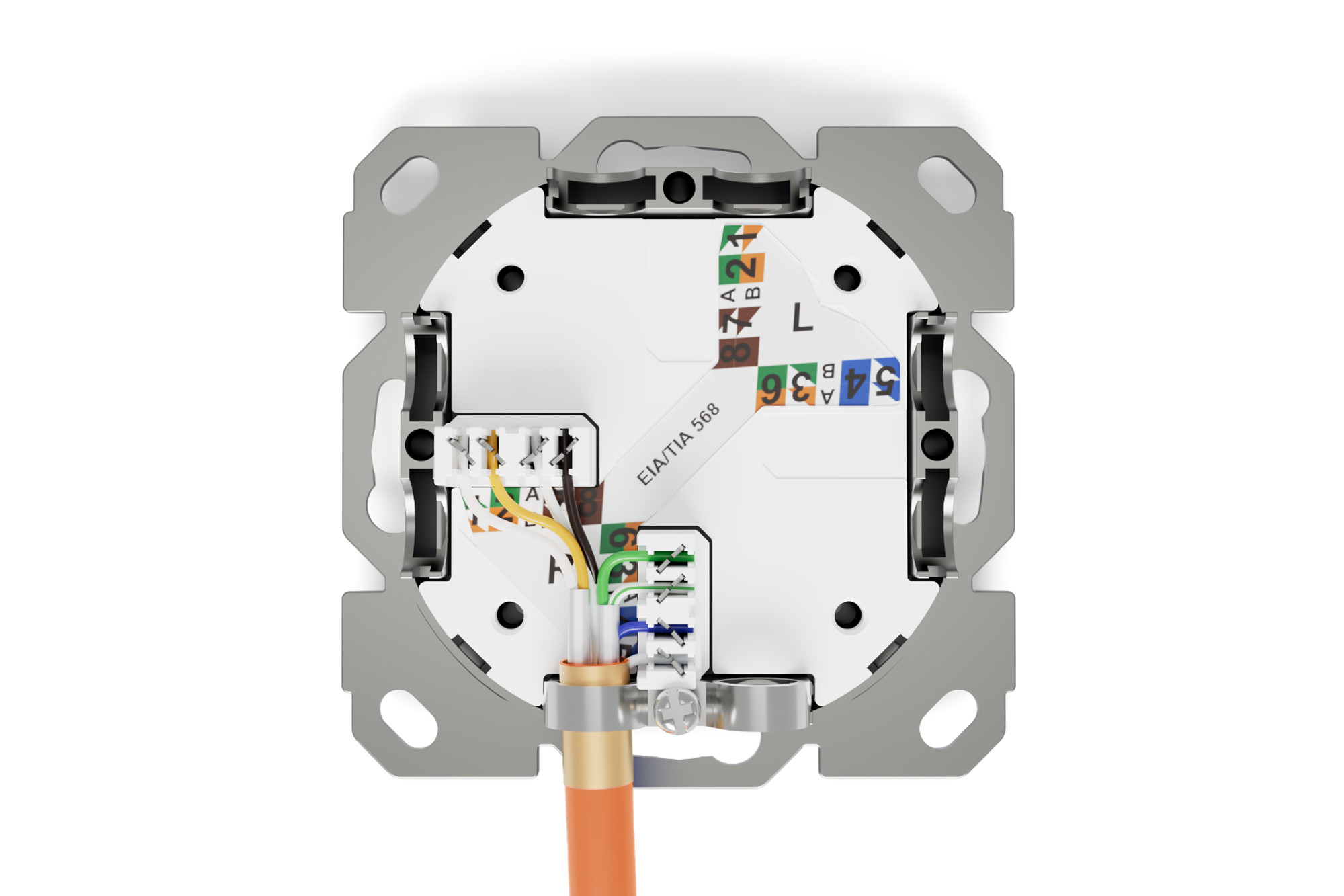 DIGITUS CAT 6A class EA network socket