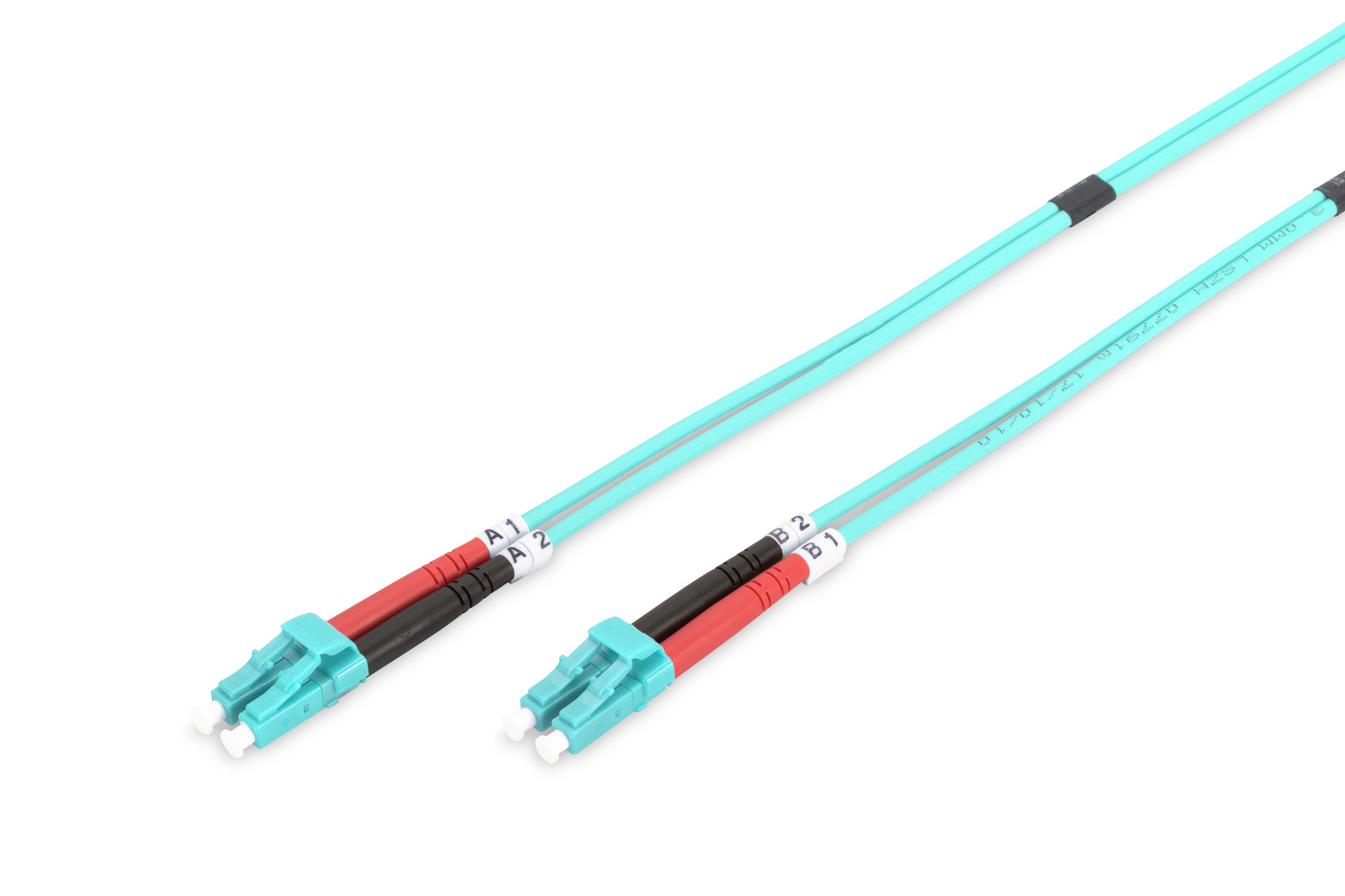 BildeDIGITUS FO patch cord, duplex, LC to LC MM OM3, 3 m