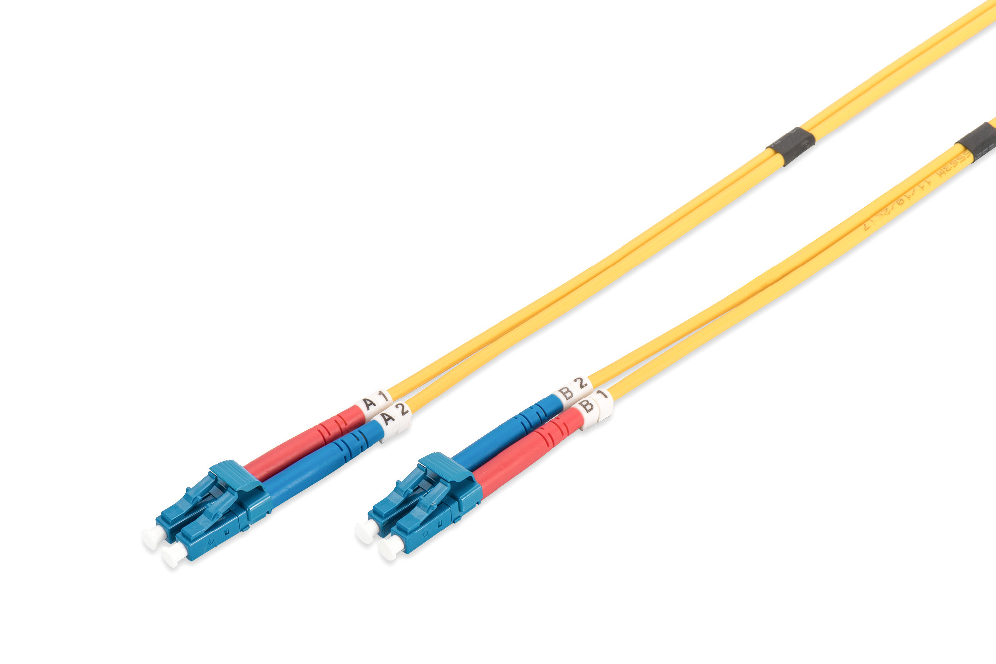 BildeDIGITUS FO patch cord, duplex, LC to LC SM OS2, 5 m