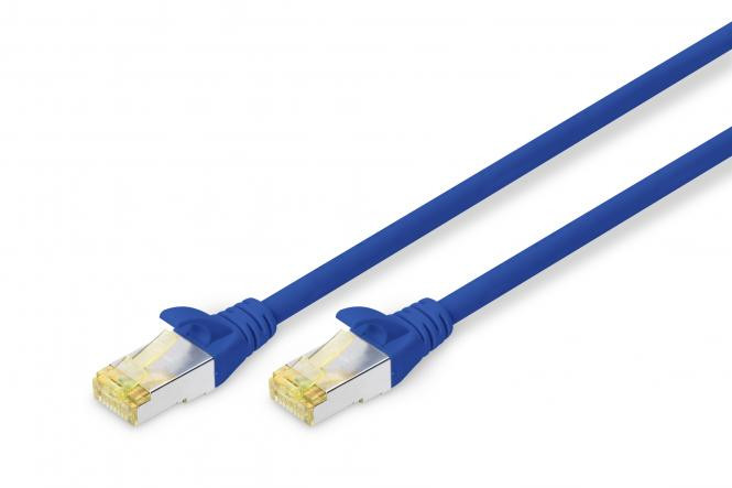 BildeDIGITUS CAT 6A S-FTP patch cord, Cu, LSZH, 10 m, blue