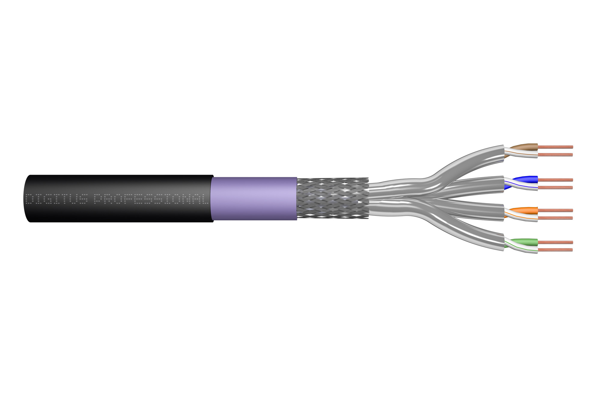 BildeDIGITUS CAT 7 S/FTP undrgrnd instal cbl 100mPE