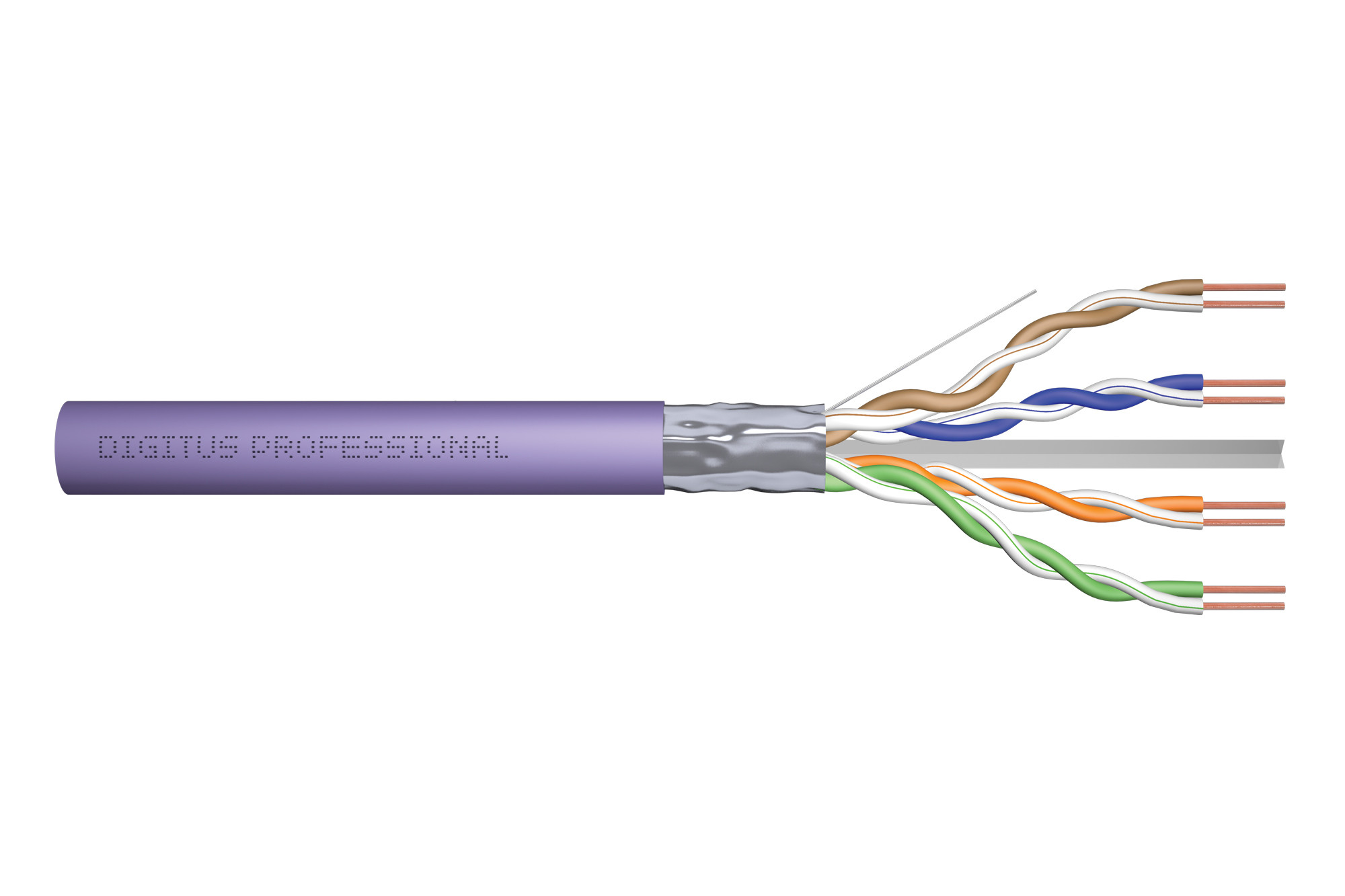 BildeDIGITUS CAT 6 F/UTP install cable, 100m, simplex, Eca
