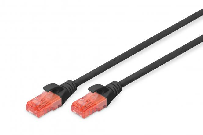 BildeDIGITUS CAT 6, U-UTP patch cord, PVC, 5 m, black