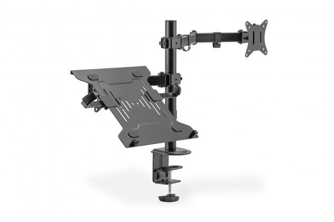 BildeDIGITUS Monitor Arm (17-32'') / Notebook Tray 9 kg. max.