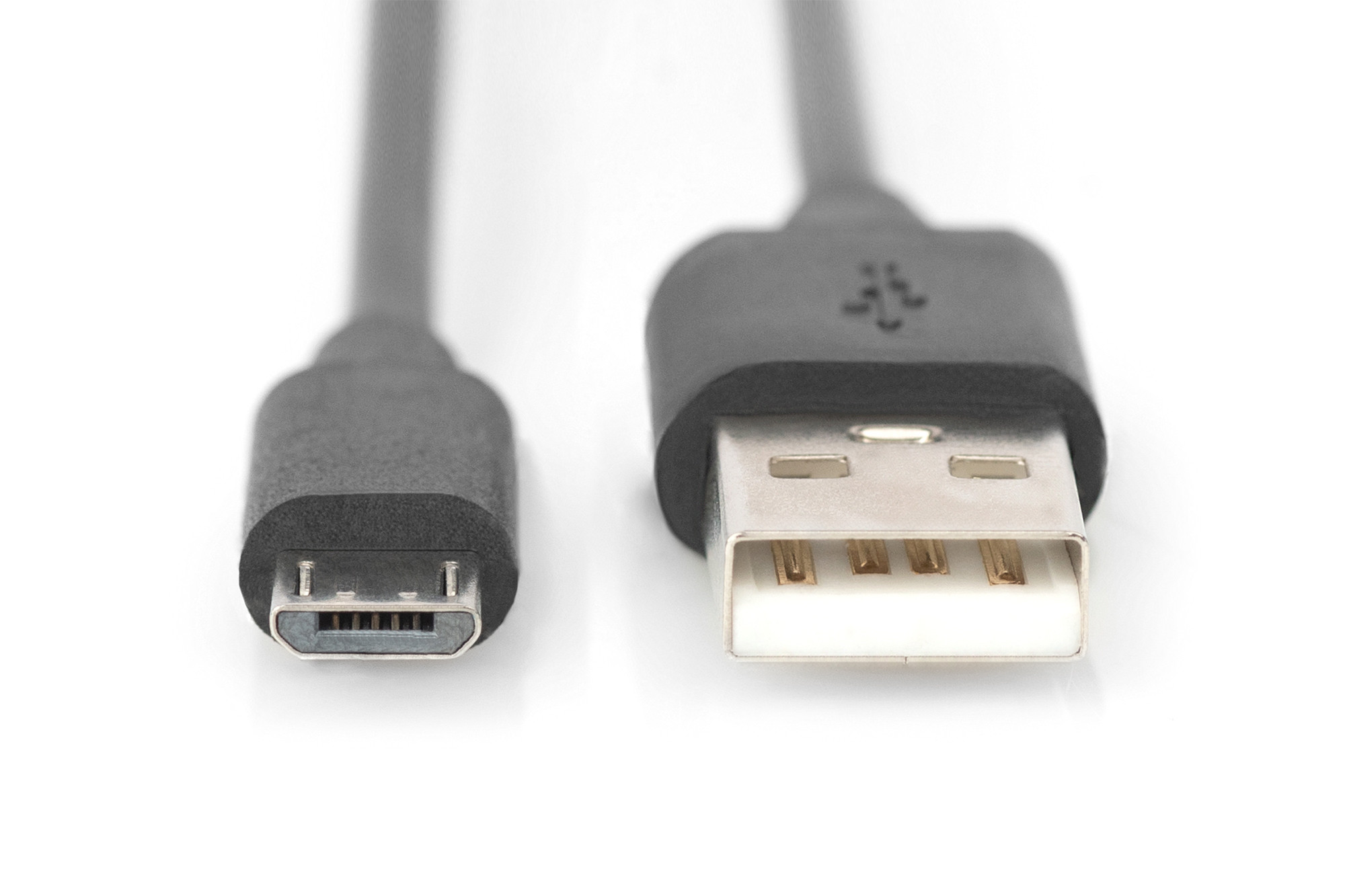DIGITUS USB-A to Micro-B cable 1.8 m USB 2.0, Black