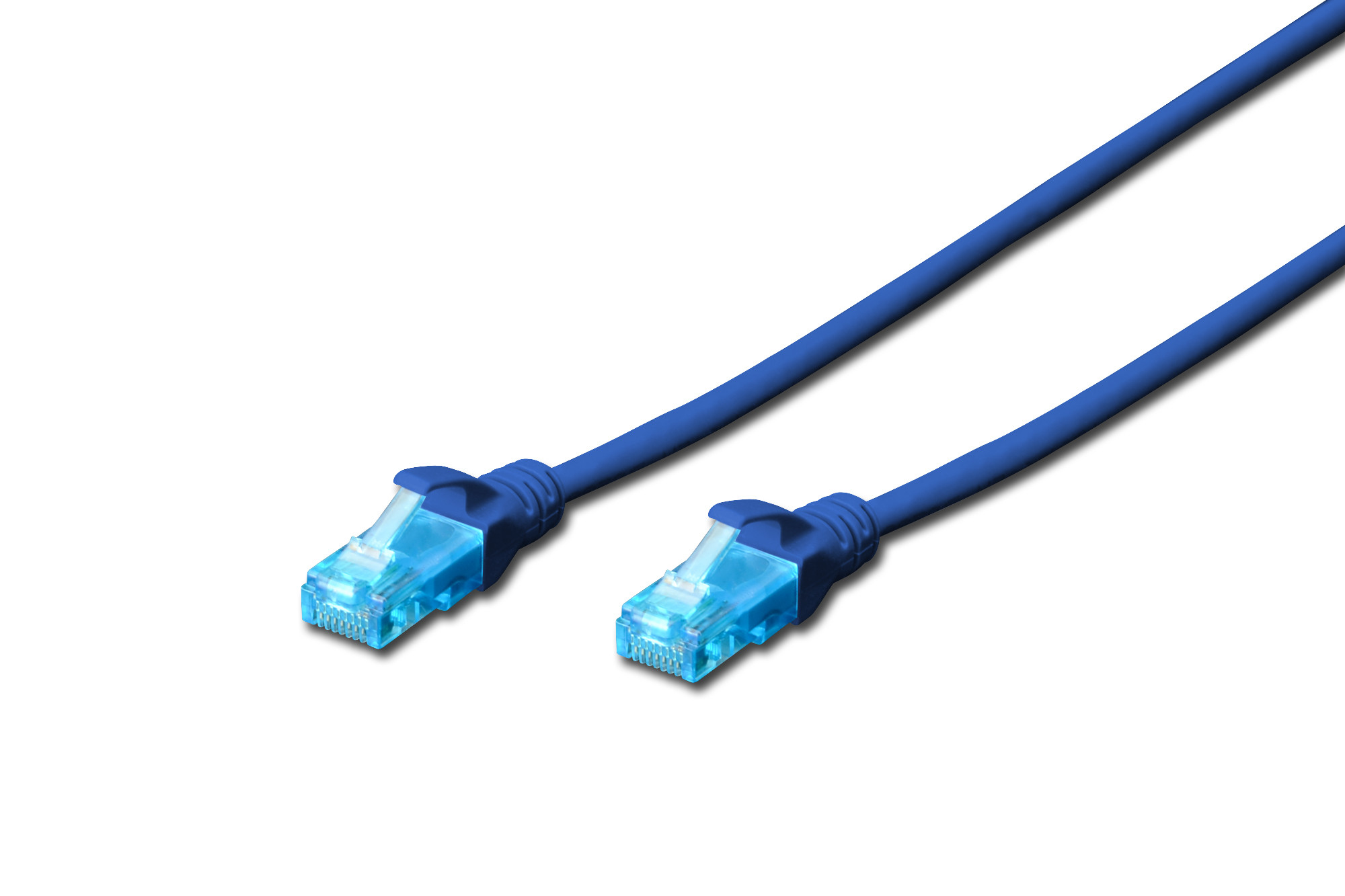 BildeDIGITUS CAT 5e U-UTP patch cord, PVC, 0.5 m,  blue