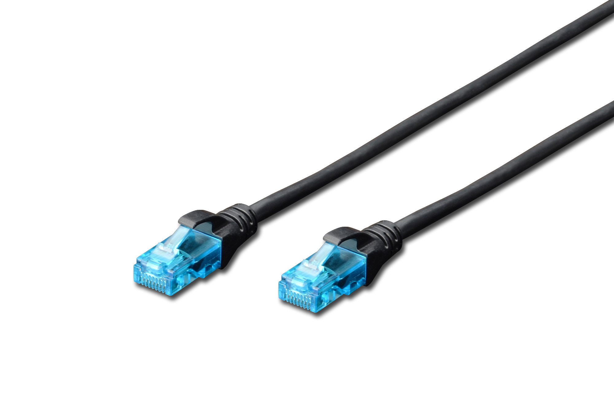 BildeDIGITUS CAT 5e U-UTP patch cord, PVC, 0.5 m, black