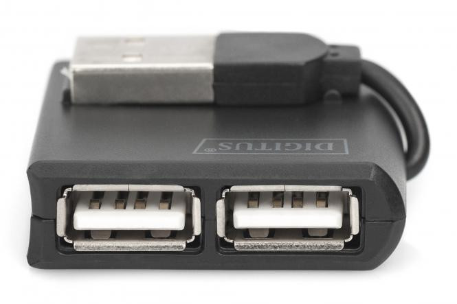 DIGITUS USB 2.0 High-Speed Hub 4-Port 4x USB A/F