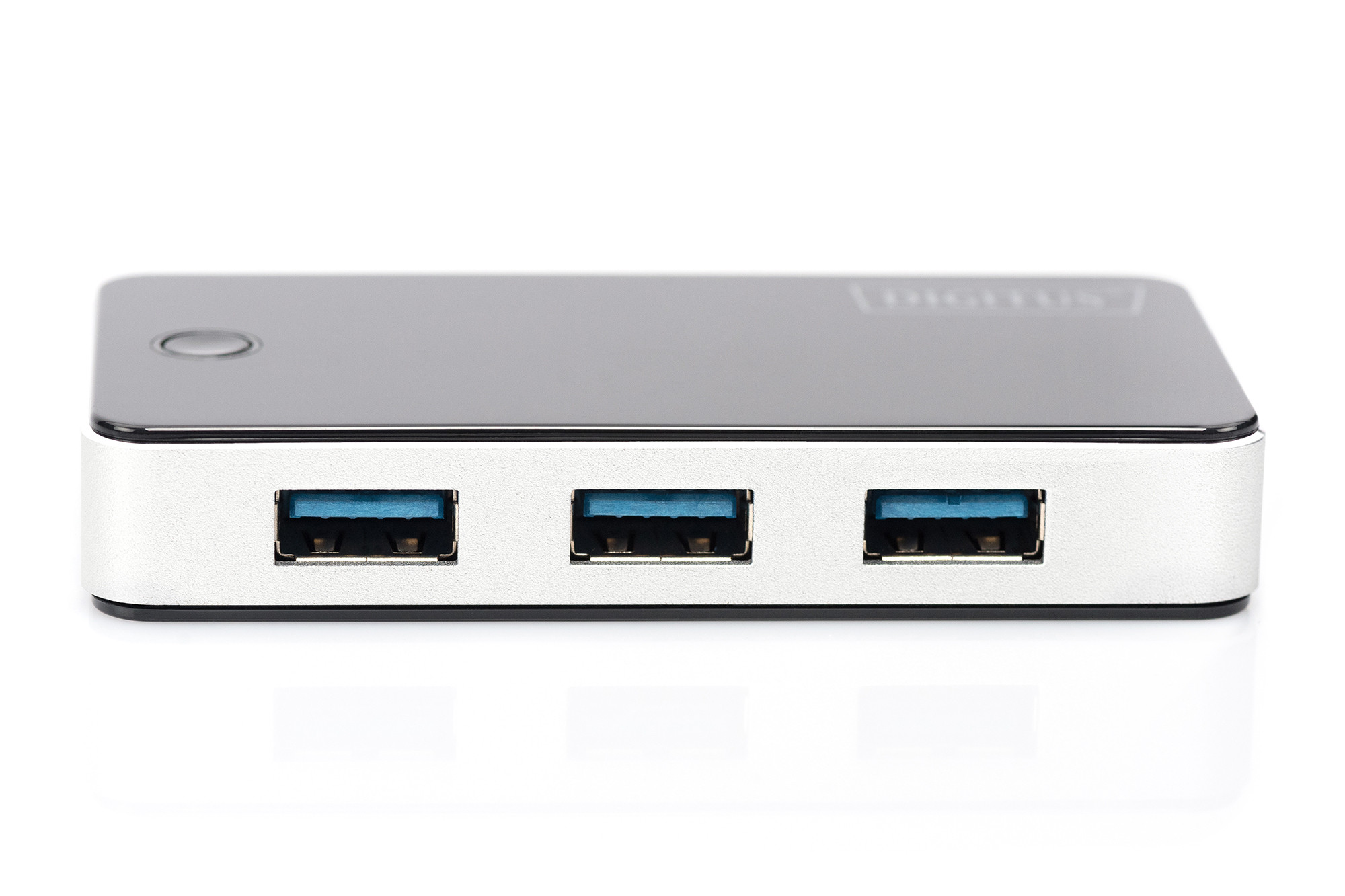 BildeDIGITUS USB 3.0 hub 4-port with power supply, Black